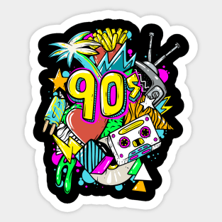 I Love My 90's Sticker